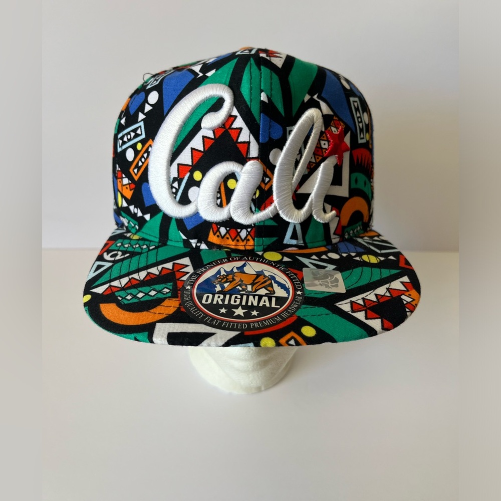 New Cali Geometric Hip Hop Design SnapBack Hat Cap